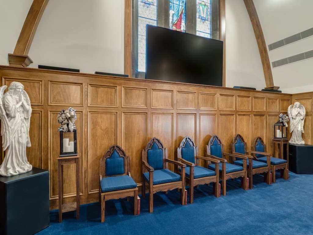 Church TV raised side view