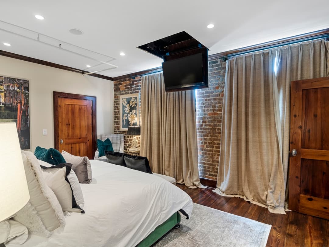 Bedroom In-Ceiling TV